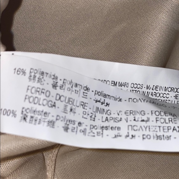 Zara XS Fuzzy Beige Tube Top - Picture 8 of 8